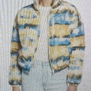 BP Zip Puffer Jacket X-Small, YELLOW- BLUE HORIZON like new! Great condition.